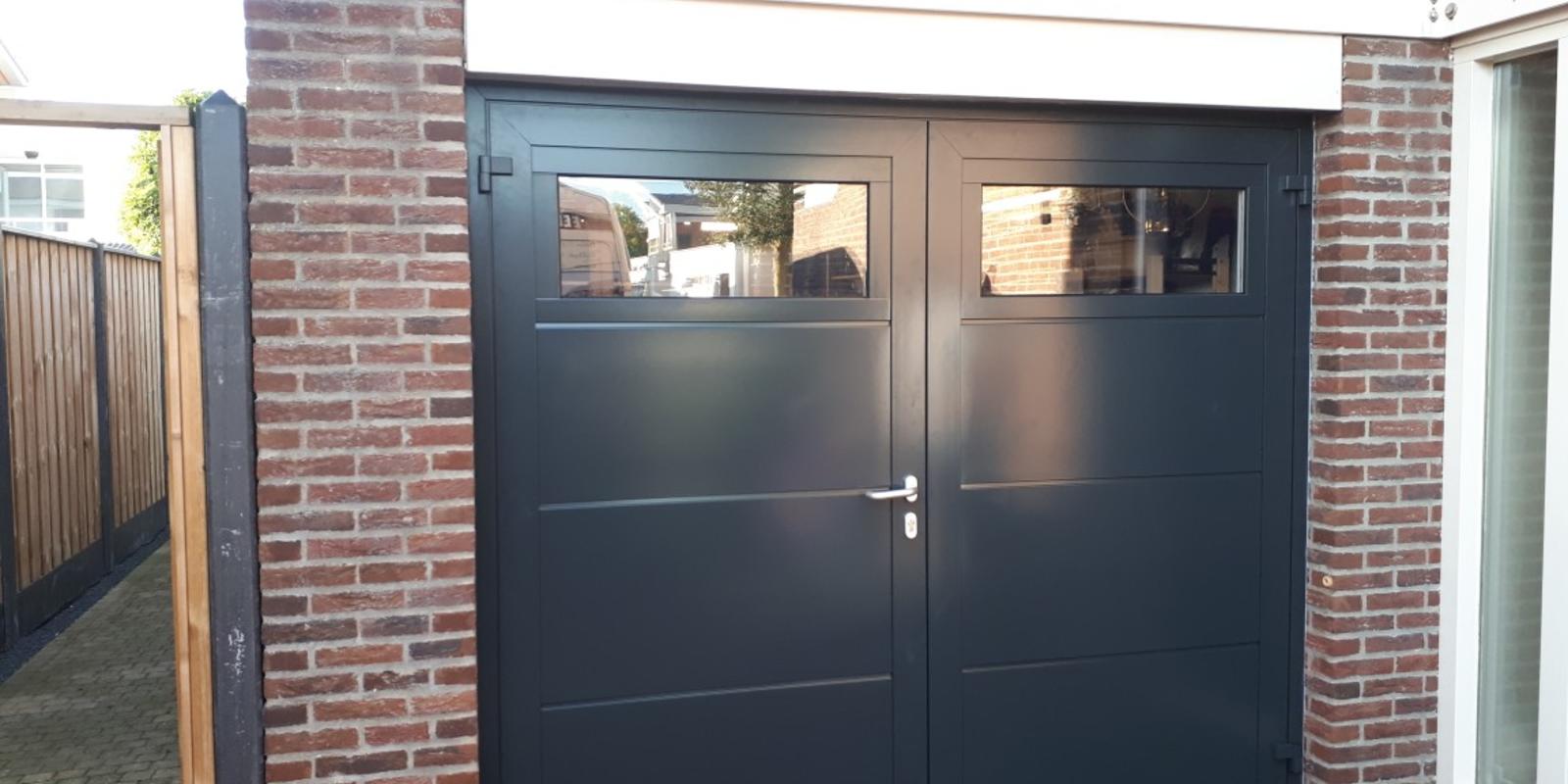 alu openslaande garagedeur